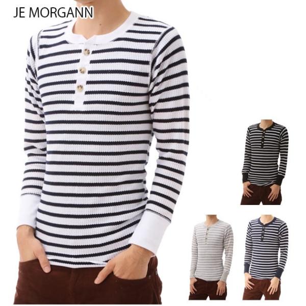 ヘンリーネックＴシャツ JE MORGAN JEMORGAN サーマル Tee ジェイイーモーガン ...