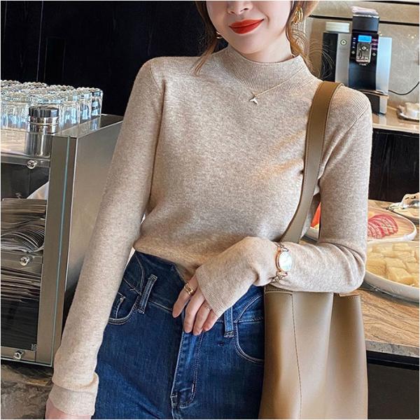 ニットセーター 通販ニットセーター ハイネック 薄手 レディース ニット セーター ニットソー プル...