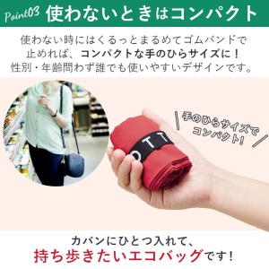 エコバッグ 折りたたみ コンパクト 好評 エコ...の詳細画像5