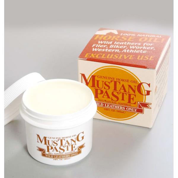 マスタングペースト 100ml 革オイル キャプトスタイル レザーメンテナンス 革用純国産馬油 つや...