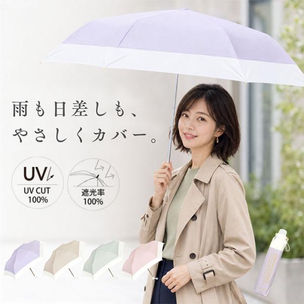 Nakatani 日傘 通販 晴雨兼用傘 折りたたみ傘 926-064 UV タイニー バイカラー ...