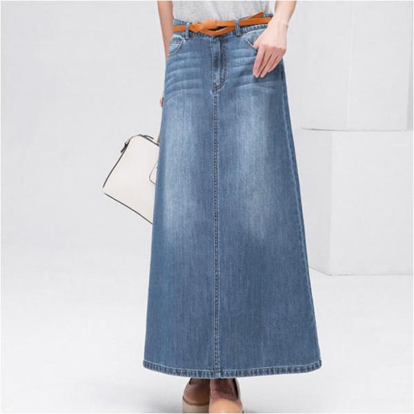 デニムスカート ロング 通販 ロングスカート デニム スカート レディース 秋冬 春 オールシーズン...