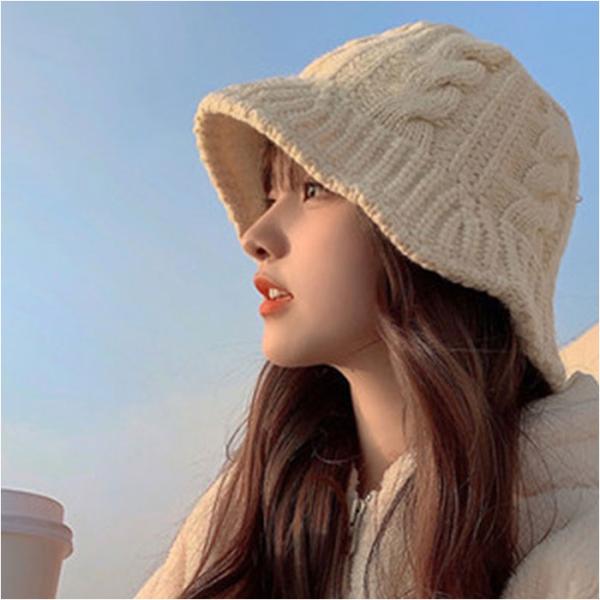 ニット帽 通販ニット帽 レディース ニット帽子 ニットハット バケットハット つば広 洗える 帽子 ...