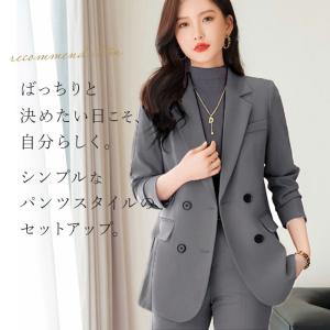 レディース スーツ セットアップ ビジネス 通...の詳細画像1