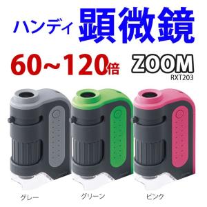 ハンディ顕微鏡 レイメイ ZOOM 携帯用 コンパクト