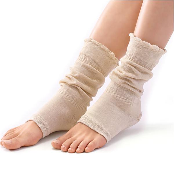 レッグウォーマー かかと 通販 かかと付き シルク 絹 フットケア 絹のおもてなし 快眠グッズ おし...