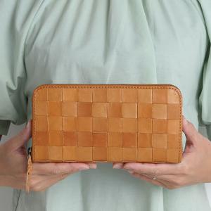 フェス ズッケロ 通販ズッケロ 財布 zucchero メッシュ 編み込み 長財布 レディース 本革 牛革 ラウンドファスナー 大容量 ヌメ革メッシュラウンド財布 シン