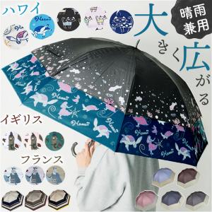 日傘 ひろがる木陰 晴雨兼用 マイシェードアンブレラ 水森かおりさんご