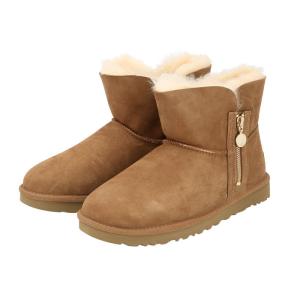 UGG ブーツ 通販 レディース ムートンブーツ 本革 シープスキン ウール 撥水加工 はっ水 サイドジップ ブランド アグ BAILEY ZIP MINI ベイリージップ ミニ｜backyard