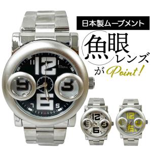 腕時計 メンズウォッチ 通販 リストウォッチ 時計 とけい 魚眼レンズのデザイン かわいい 可愛い アナログ クォーツ式 男女兼用 おしゃれ 男性 大人 腕時計