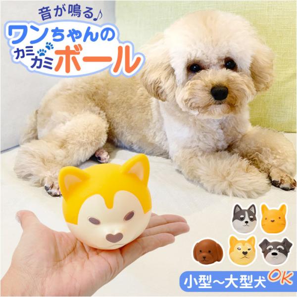 犬 おもちゃ 音が鳴る ボール 通販 フェイスボール 玩具 オモチャ 犬オモチャ 犬おもちゃ ペット...
