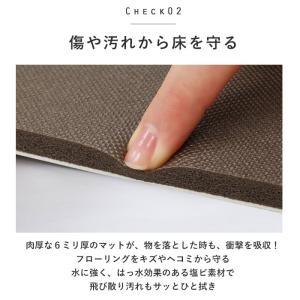 キッチンマット 拭ける 180 通販 おしゃれ...の詳細画像3