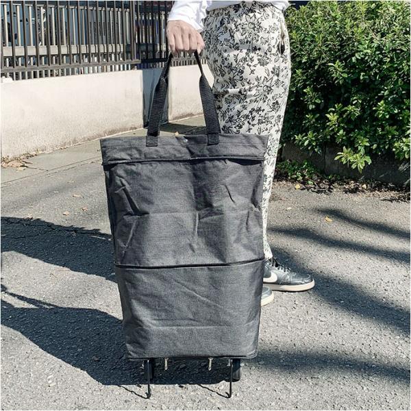 ショッピングバッグ キャスター付き 通販 レディース メンズ ショッピングカート 折りたたみ ショッ...