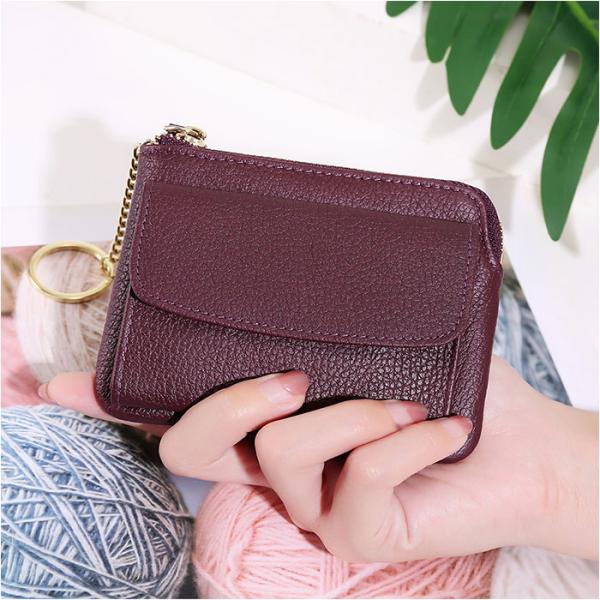 本革 通販本革 財布 キーホルダー 柔らかい レザー 財布 ミニ財布 ウォレット ポケット やわらか...