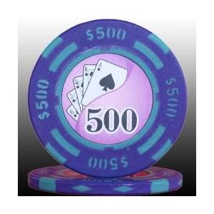【美品】フォースポット ポーカーチップ 160枚（額面500） 美品】フォースポット ポーカーチップ 160枚（額面500）