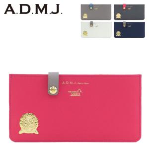 admj 財布 長財布 薄型 エーディーエムジェイ スリムウォレット flat レディース ワインハイマー 本革 アクセソワ 公式 店舗 acs06114d acs06014 ●