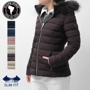 正規品 / ケープホーン CAPE HORN ダウン SALTA MURMASKY ファー付き フード 軽い ストレッチ ブラック ブルー レディース 72576 サルタ・マーマスキー ●