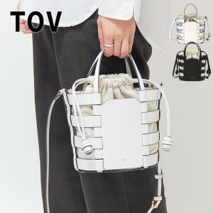 TOV バッグ トーヴ トートバッグ 2way 斜め掛け 本革 レディース トーブ BORDER-HAND T24S07B273｜bag-danjo