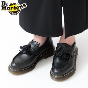 正規品 / ドクターマーチン ローファー dr.martens タッセルローファー イエローステッチ ADRIAN YS エイドリアン 22209001 本革 ブラック 黒 レディース｜bag-danjo