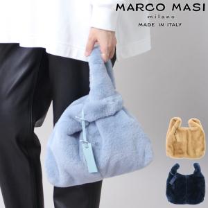 正規品 マルコマージ バッグ レディース marco masi トートバッグ エコファーバッグ ショッパー ベージュ ブルー ネイビー 3100 ecov