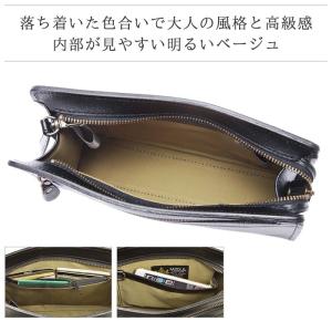 セカンドバッグ メンズ ポーチ 牛革 レザー ...の詳細画像3