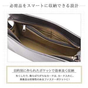 セカンドバッグ メンズ ポーチ 牛革 レザー ...の詳細画像5
