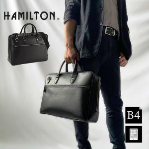 ブリーフケース ビジネスバッグ メンズ レディース B4対応 水 汚れに強い 横型 厚マチ 大容量 ブランド HAMILTON 26708 通勤 通学 鞄倶楽部｜Bag Express