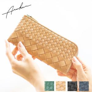 ARUKAN アルカン 長財布 レディース L字ファスナー メッシュ 薄い TAKAYA タカヤ F...