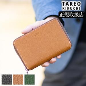 タケオキクチ TAKEO KIKUCHI TK 二つ折り財布 セミ長財布 ミドル 牛革 メンズ パナ...