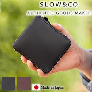 スロウ 折財布 ラウンドファスナー BOX小銭入れ 二つ折り財布 牛革 ハービー SLOW HERB...