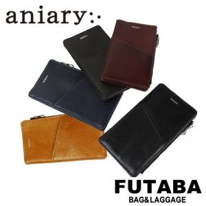 aniary アニアリ マルチケース ポーチ 01-08002 アンティークレザー Antique Leather Multi Case スマホ iPhone｜bag-net