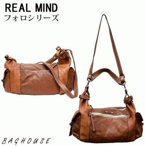 レディース REAL MIND リアルマインド フォロ ホースレザー 2WAYショルダーバッグ キャメル 110090 af-0090 ギフト包装 プレゼント｜baghouse1