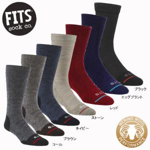 フィッツ F1001-ミディアムハイカー クルー 中厚手  FITS 登山 トレッキング ハイキング アウトドアソックス