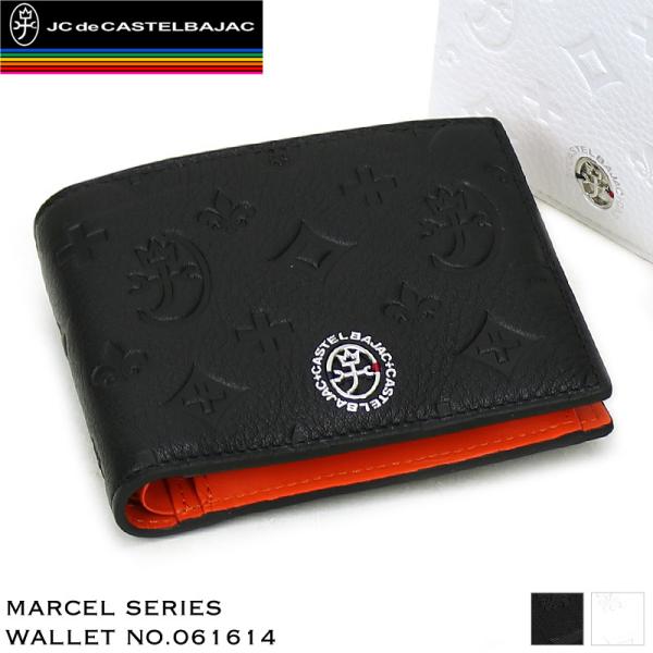 CASTELBAJAC カステルバジャック Marcel マルセル 二つ折り財布 小銭入れあり レザ...