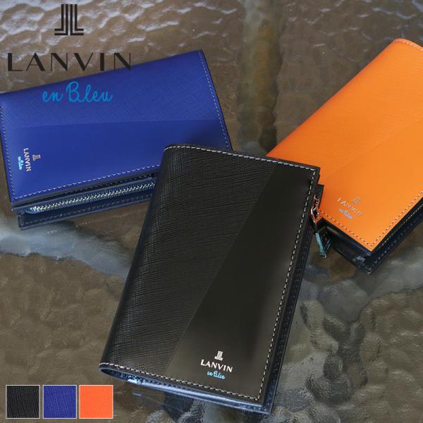 LANVIN en Bleu ランバンオンブルー パーシャル ミドルウォレット セミ長財布 二つ折り...
