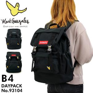 送料無料 Mark Gonzales マークゴンザレス  被せリュック デイパック バックパック リュックサック B4 メンズ レディース ジュニア 男女兼用 93104