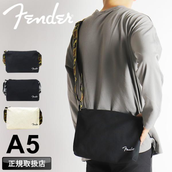 Fender フェンダー ミニショルダーバッグ 斜め掛けバッグ サコッシュ A5 軽量 コットン モ...