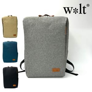 ウォルト リュック スクエア バックパック USB 軽量 かるい A4 杢調 人気 カジュアル ビジネス w*lt 488-067E 正規品 カバン