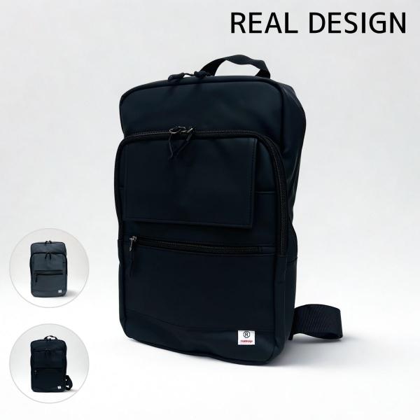 リアルデザイン ボディバッグ メンズ 大きめ 撥水 多ポケット フラップポケット付き カジュアル ワ...