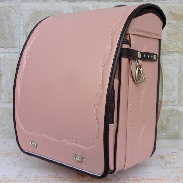 林カバン店プレミアムキューブ(オリジナル）｜女の子｜シェルピンク/ボルドコンビキューブ【次回２月入荷...