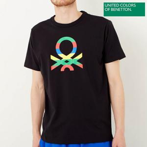 ベネトン BENETTON 正規品 メンズ 男性用 トップス 半袖 Ｔシャツ ＢIGロゴ 肌触り ワンポイント カラフル ロゴ