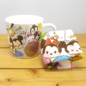 ディズニー　TSUMTSUM　ツムツム　マグ＆タオルセット ツムツム ラブラブ  コップ カップ マグカップ 食器 おしゃれ グッズ｜bague