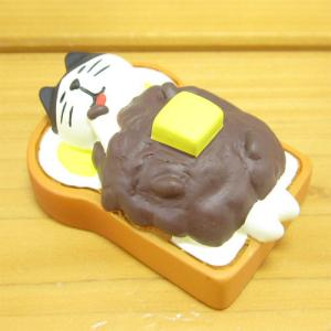 デコレ　コンコンブル　やまねこベーカリーpresents焼きたてパンマルシェ　うっとり小倉トースト DECOLE concombre デコレ雑貨 オブジェ 置物 飾り インテリア｜bague