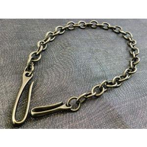 真鍮製(黒塗り ダール加工）ナスカン&釣り針フック 小判型ウォレット