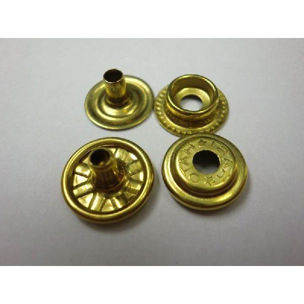 真鍮無垢製(ゴールドブラス） ジャンパーホック ＜小＞