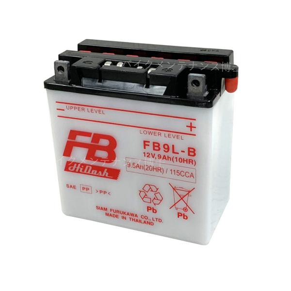 古河電池 FB9L-B 開放型バッテリー 互換 ユアサ YB9L-B フルカワ FB 専用液付 VF...