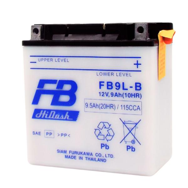 古河電池 FB9L-B 開放型バイクバッテリー【互換 ユアサ YB9L-B】 フルカワ FB 専用液...
