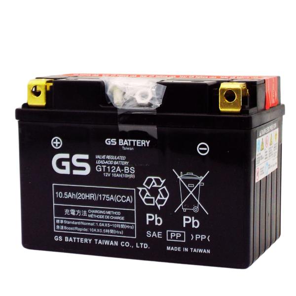 台湾GS GT12A-BS バイクバッテリー【互換 DT12A-BS FT12A-BS YT12A-...