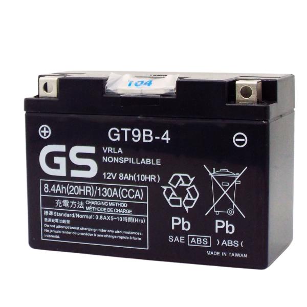 台湾GS GT9B-4 充電済 バイクバッテリー【互換 YT9B-BS YT9B-4 FT9B-4】...
