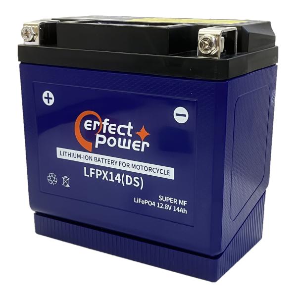 パーフェクトパワー LFPX14-DS リチウムイオンバッテリー【互換 ユアサYTX14-BS FT...